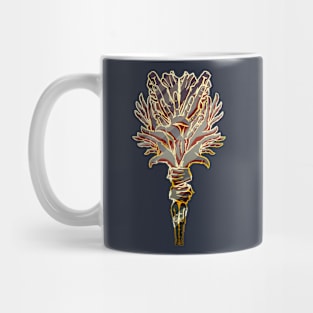 Occult Black & Gold Flower Bouquet of Hands Mug